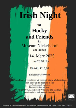 Irish Night, Konzert von Hocky and Friends